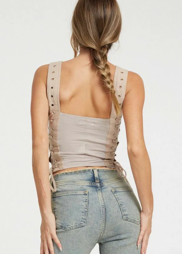 Motel Rocks Wati Top Oat milk - Image 3