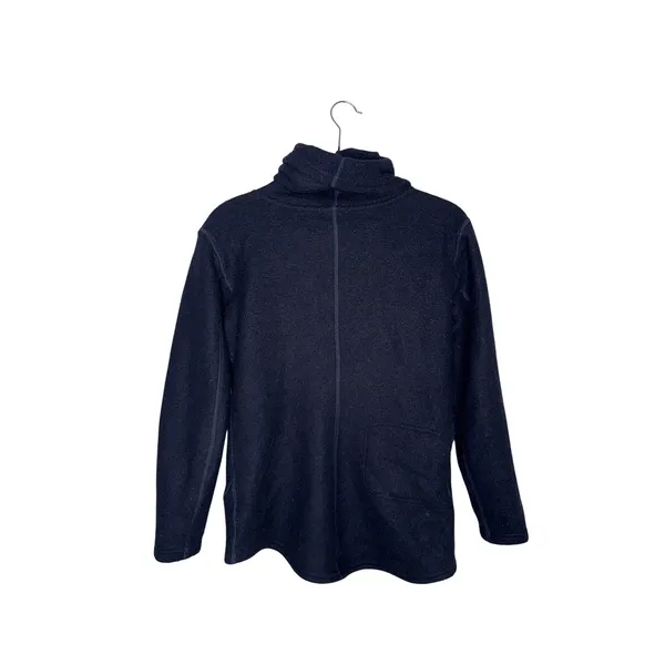 Smartwool Fleece Funnel Neck Pullover Women‎ XS Navy Blue Excellent Wool Blend - Image 5