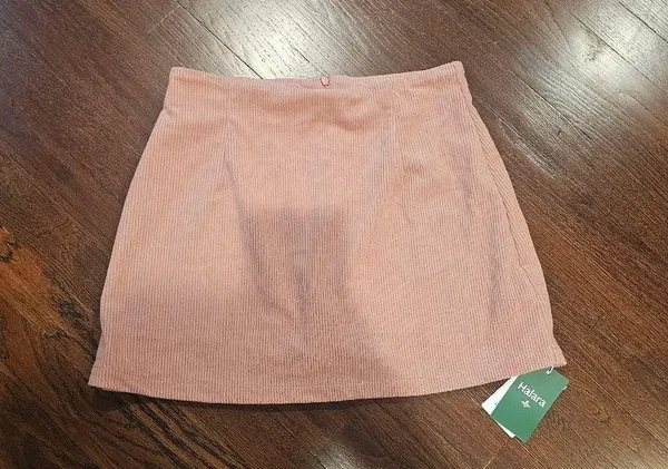High Waisted Invisible Zipper 2-in-1 A Line Mini Corduroy Casual Skirt - Image 6