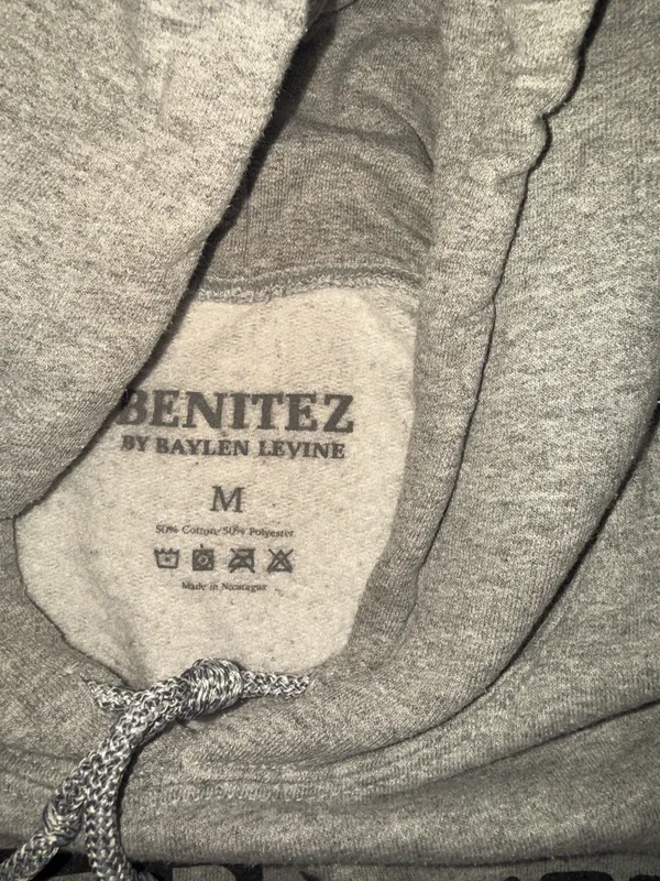 Baylen Levine Hoodie Gray Size M - Image 2