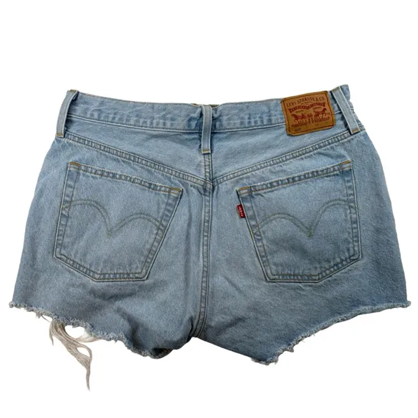 Levi’s 501 Distressed High Rise Denim Shorts | W31 - Image 4