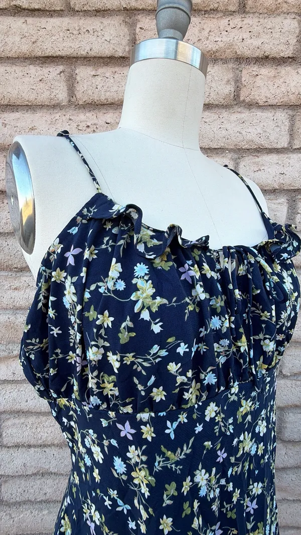 💫 Cotton Candy LA Navy Floral Mini Dress | Size XL - Image 7