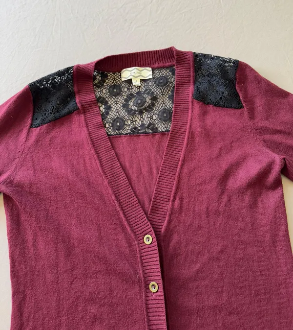 Lace Shoulder Cardigan - Image 6
