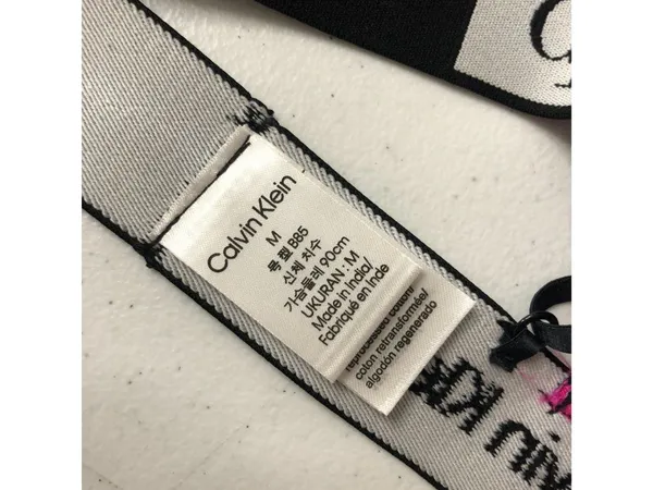 Calvin Klein 1996 Unlined Bralette Pink Zebra Print Wirefree M - Image 4