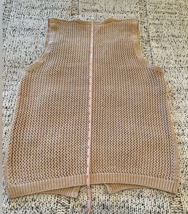 Jantzen Classics Vintage Boho Knit Floral Sweater Vest Women’s Size M EUC - Image 4