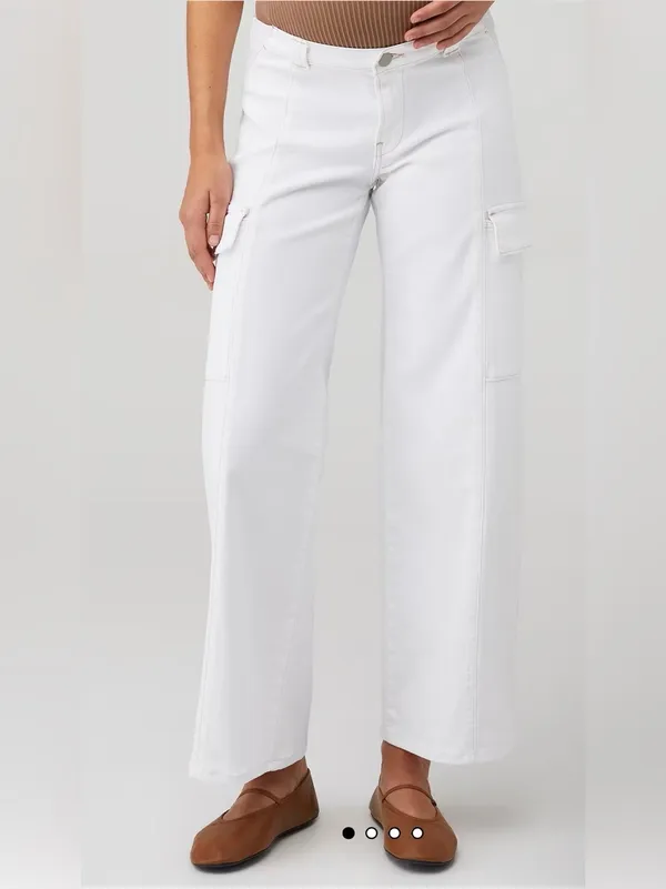 HUDSON JEANS MATERNITY WIDE LEG CARGO PANT size 30 - Image 2