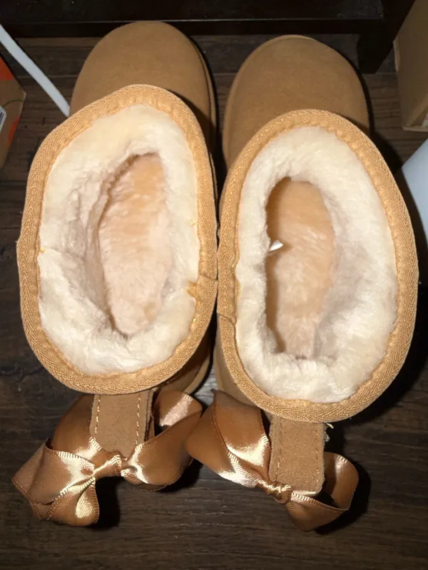 Platform Slippers Brown Size 7.5 - Image 3