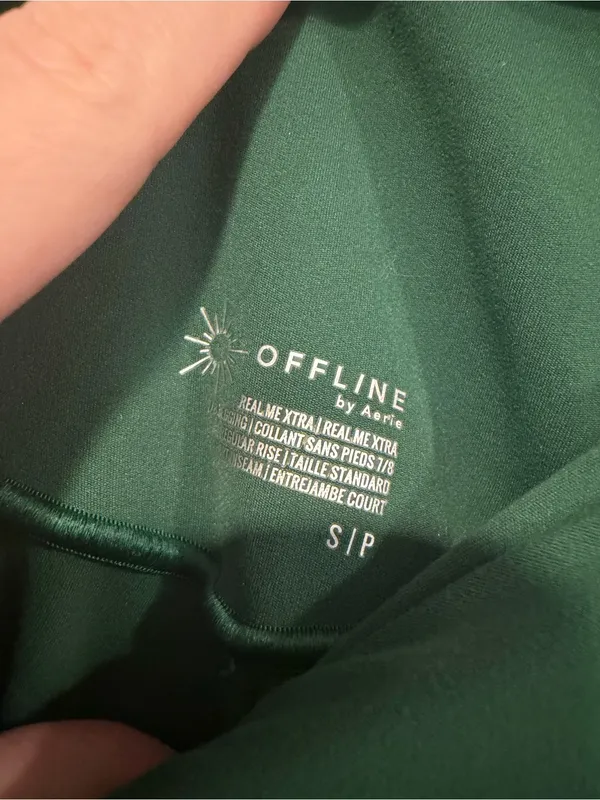 Aerie Offline High-Waist‎ Twist Front Leggings - Green - Image 2