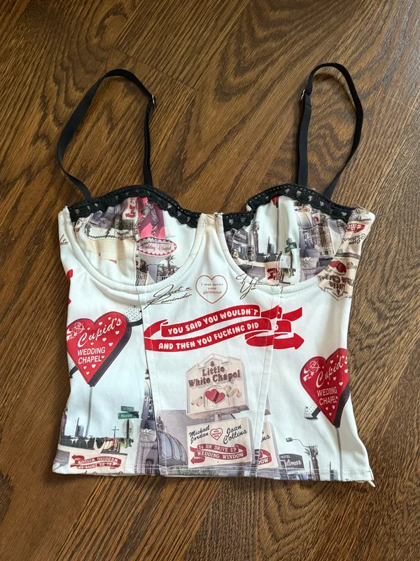 Edikted Hopeless Romantic Mesh Tube Top - Image 2