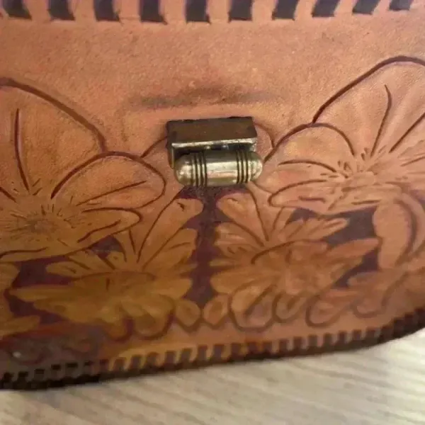 Mexican Hand Tooled Purse Bag Artesanal - Image 5