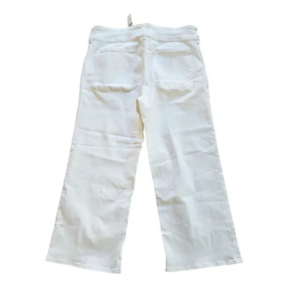 J. Crew NWT Re-Imagined White Wide-Leg Crop Jeans CH889 Size 31P Petite - Image 3
