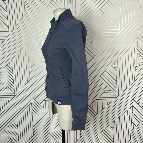 American Giant Heavyweight Full Zip Up Sweatshirt Jacket Jacket‎ Gray Size XS - Image 6