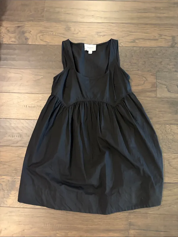 Tuckernuck Pomander Place Black Porto Square Neck Mini Dress Sz S - Image 7