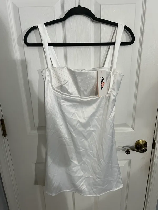 Brand New Mini Dress White - Image 2