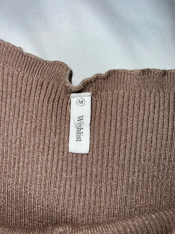 Tan Knit Tank Top - Image 3