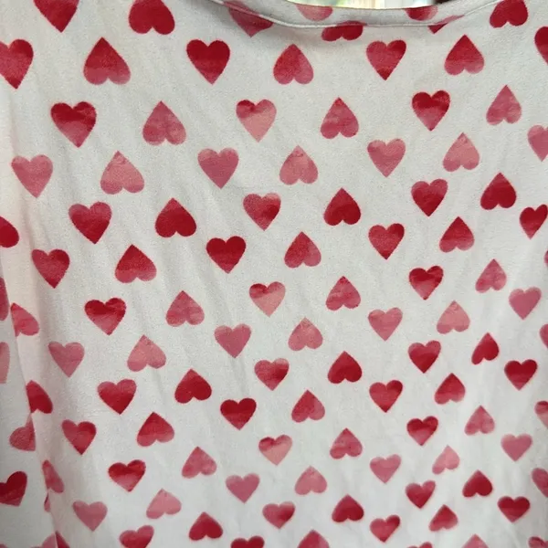 Jessica Simpson Pj Red Heart Valentine Lace Top Size Large - Image 2