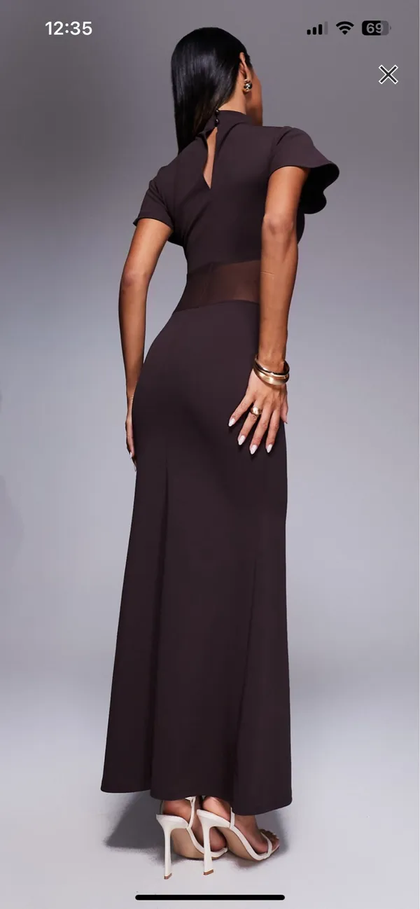 ASOS Brown long dress - Image 4