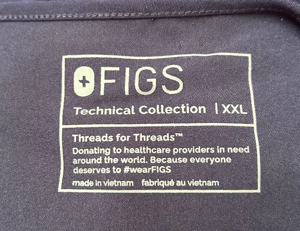 FIGS Catarina One Pocket Scrub Top Size XXL Navy Blue - Image 3