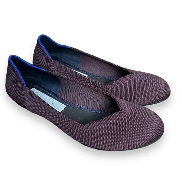 Rothy’s Port Wine Round Toe Retired Flats Shoes - Image 2