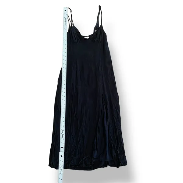 Urban Outfitters Dara Lace Trim Midi Dress Womens Size XS Black‎ Date Party - Image 3