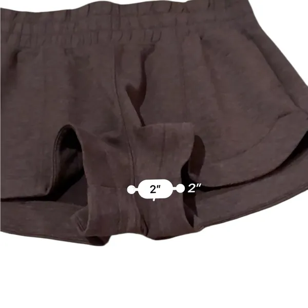 Yogalicious Brown Stretch Waist Scuba Zuri Comfort‎ Athletic Shorts Sz M - Image 8