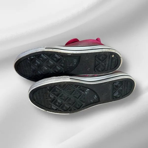 Converse All Star Pink‎ Metallic High Top Athletic Shoes - Image 5