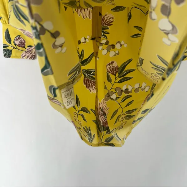 Ann Taylor LOFT Floral Print Boatneck Long Sleeve‎ Shift Dress Size 4 - Image 7