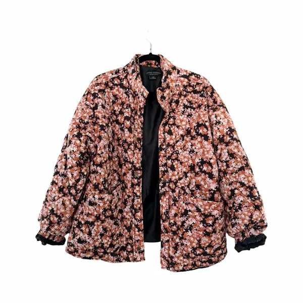 SANCTUARY Floral Quilted Puffer Jacket Sz XL - Image 2
