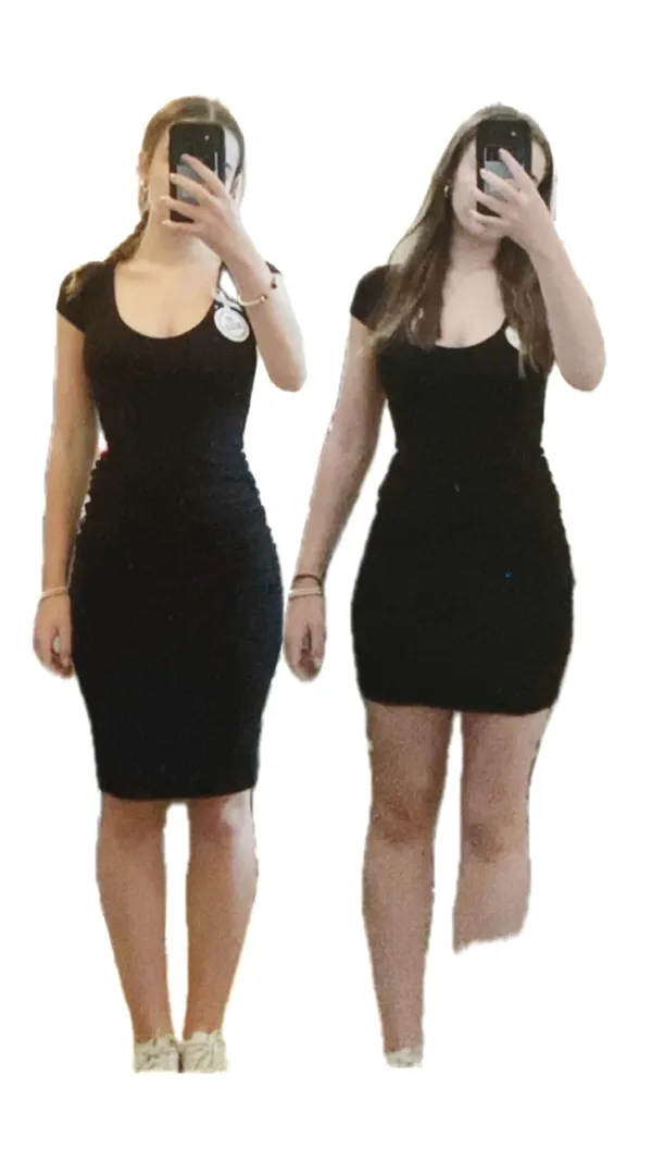 See You Monday Black Bodycon Midi Dress - Image 2