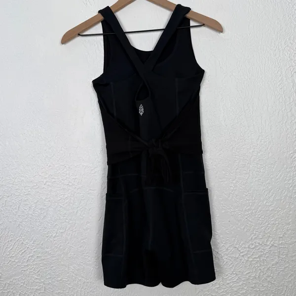 Free People Movement Front Runner Runsie Black Size Small - Image 4