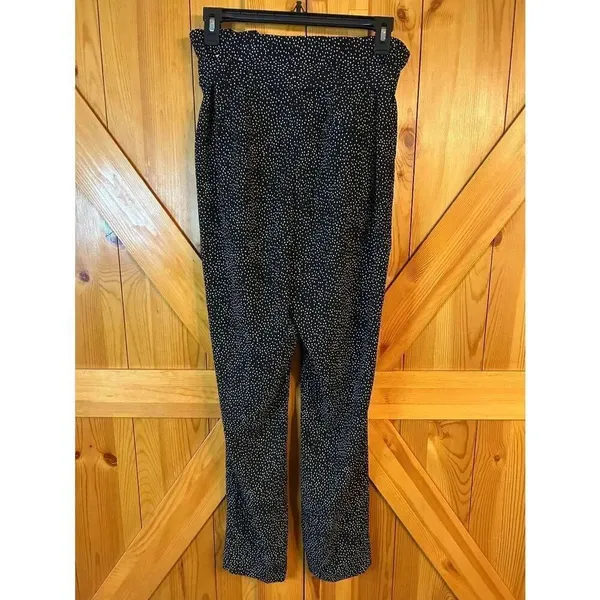 Express Ankle High Rise Black White Dress Pants Belted Front Pockets Size 4R (89 - Image 6