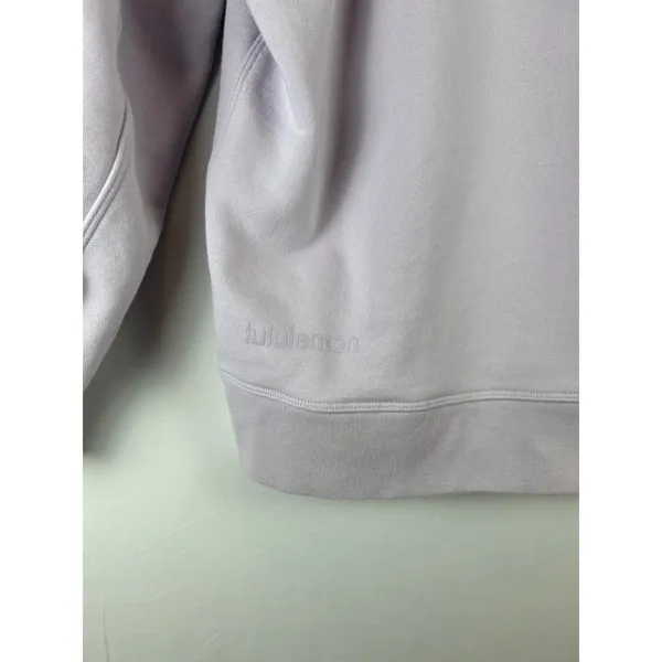 Lululemon Perfectly Oversized Crewneck Sweatshirt Lavender‎ Purple Cotton Size 0 - Image 7