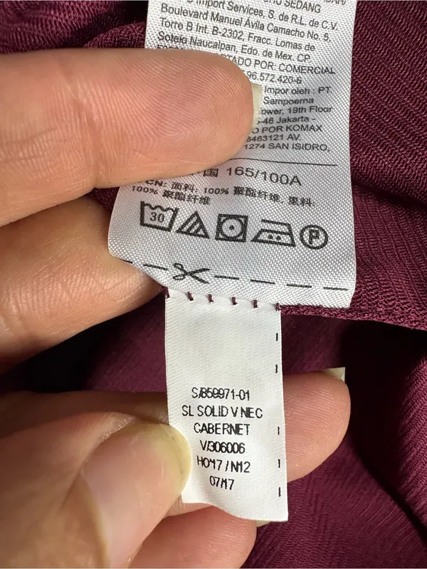 Old Navy Sleeveless V-Neck Bow-Back Shift Dress - Wine Size L - Image 9