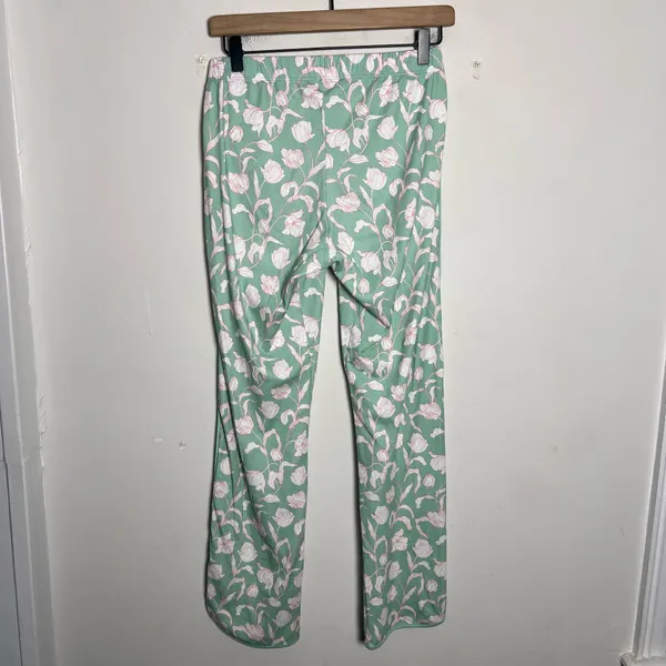 LAKE- Lounge Pajama Pants Parisian Green Vine Floral Size XS - Image 5
