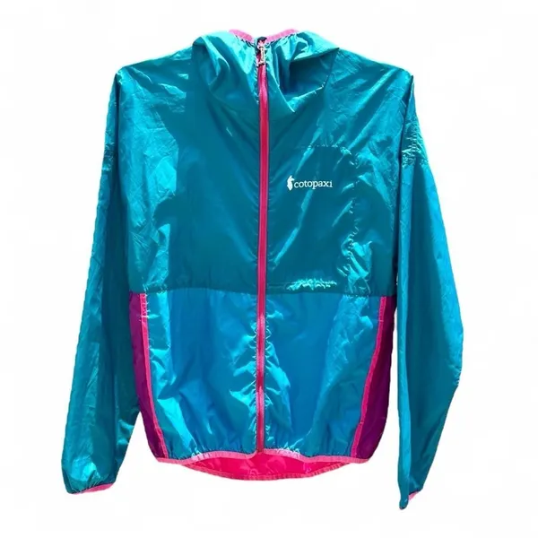 Cotopaxi Teca Windbreaker Jacket Blue Pink Colorblock XS Lightweight Gorpcore - Image 4