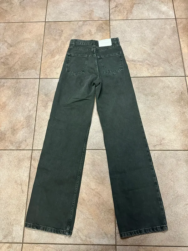 Dr Denim Black High Wide Leg Jeans - Image 5