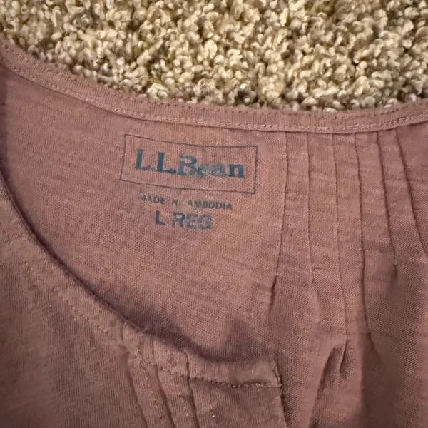 L.L. Bean Dusty Rose Short Sleeve Tee Pink Size undefined - Image 2