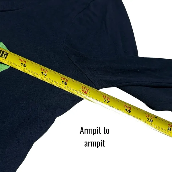 Y2K Hollister Co. Navy Long Sleeve Spellout Academia Preppy Coastal Comfort M - Image 11