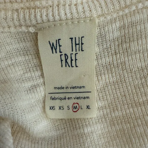 Free People We the Free Don't Forget Me Top Womens Medium Ivory Long Sleeve Boho - Image 15