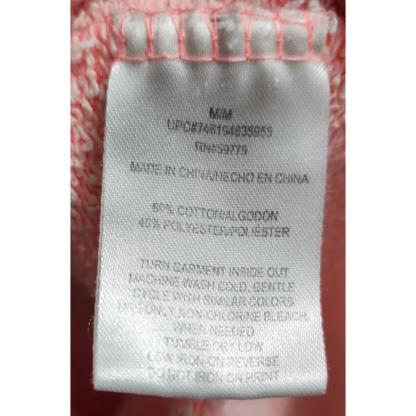 Rampage Pullover Sweatshirt‎ Dog Graphic Bonjour Coral Pink Comfy Medium - Image 5