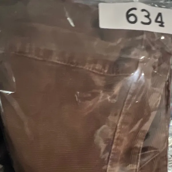 Brandy Melville J. Galt Corduroy Pants Women S Brown Flare Wide Leg Mid Rise 70s - Image 11