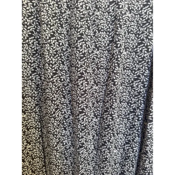 Faherty Womens Floral Print Long Sleeve Smocked Waist V Neck Mini‎ Dress Size XL - Image 7