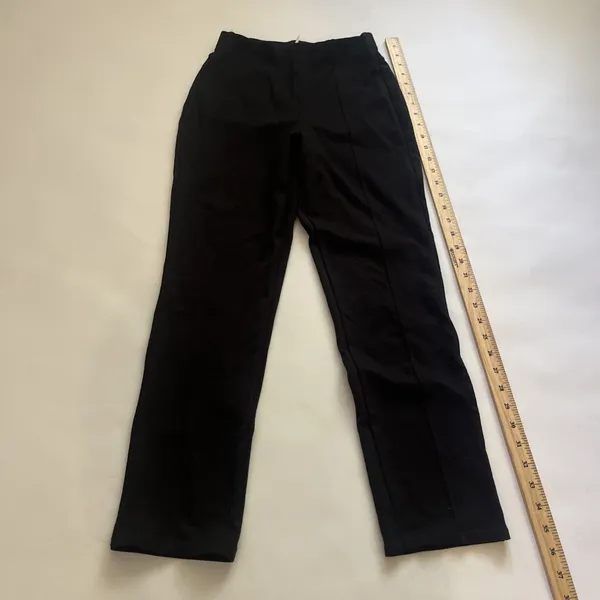 Halara Small Black Pointe Leggings Front Seam Pockets Black - Image 5