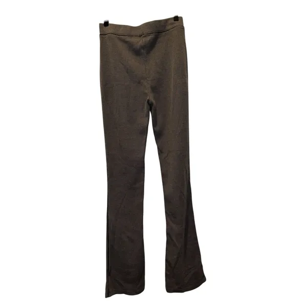 Intimately Free People Womens Thermal Pants Black High Rise Slim flare Lounge XS - Image 3