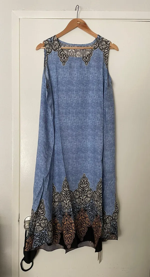 Vintage Women Floral Print Sleeveless Bohemian maxi new in dress - Image 2
