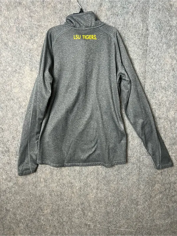 Knights‎ Apparel LSU Tigers Women's Small 1/4 Zip Pullover performance top Gray - Image 7