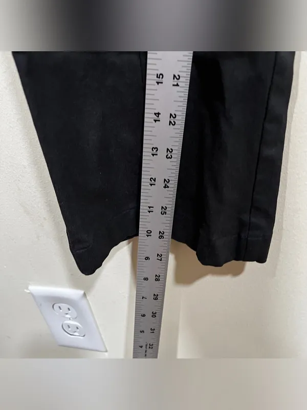 Hill House Pants Women Size Medium Black Claire High Rise Straight Leg Ankle - Image 4