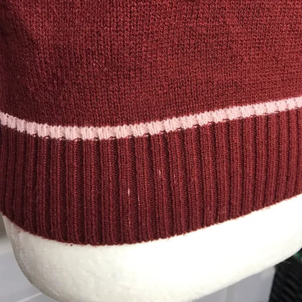 Vintage Sultra zip up sweater jacket maroon size S 70’s era Pockets - Image 13