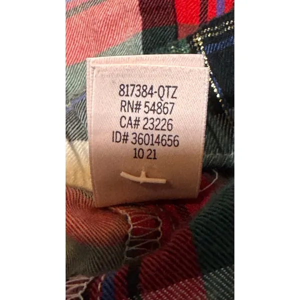 Victoria’s Secret Plaid Flannel Pajama Set Women’s Large - Image 8