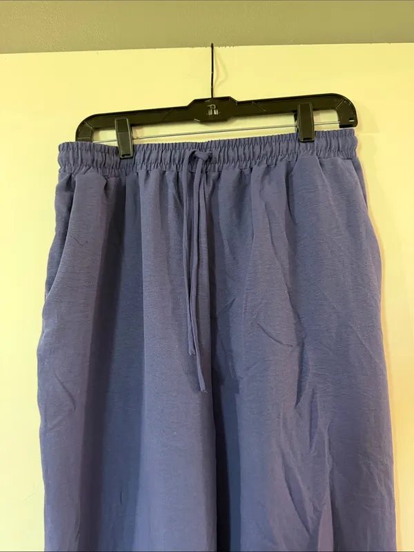 Double Zero Wide Leg Pants in Periwinkle Blue - Image 2